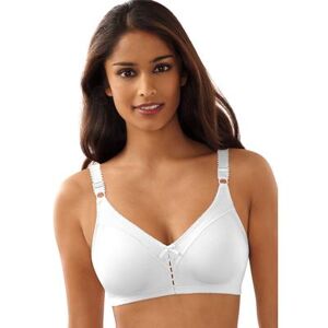 Bali Plus Size Women's Double Support Cotton Wirefree Bra DF3036 by Bali in White (Size 38 DD)