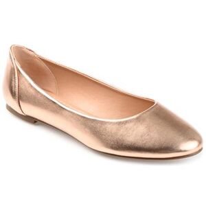 Journee Collection Women's Women's Comfort Medium and Wide Width Kavn Flat by Journee Collection in Rose Gold (Size 11 M)