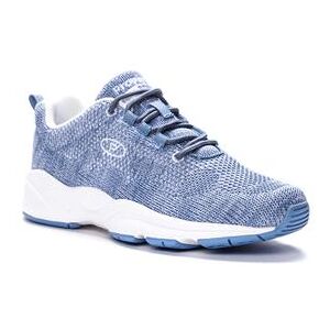 Wide Width Women's Stability Fly Sneakers by Propet in Denim White (Size 10 1/2 W)