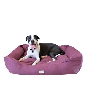 Armarkat Bolstered Dog Bed, Anti-Slip Pet Bed, Burgundy, X-Large by Armarkat in Burgundy