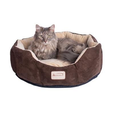 Armarkat Cozy Pet Bed, Mocha/Beige For Cats And Extra Small Dogs by Armarkat in Beige Mocha