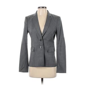 Boss by HUGO BOSS Wool Blazer Jacket: Gray Jackets & Outerwear - Women's Size 4