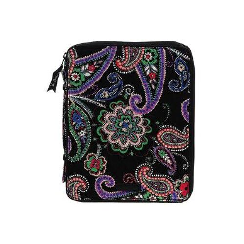 Vera Bradley Laptop Bag: Black Print Bags - Paisley Wash