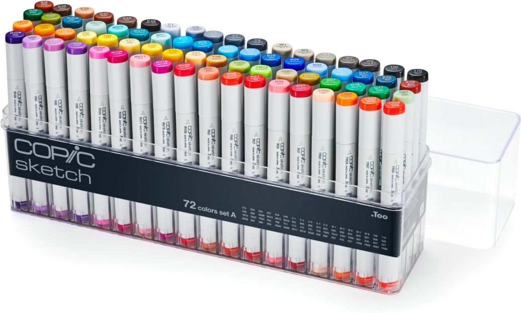 Copic Sketch Marker Set, 72A Colors