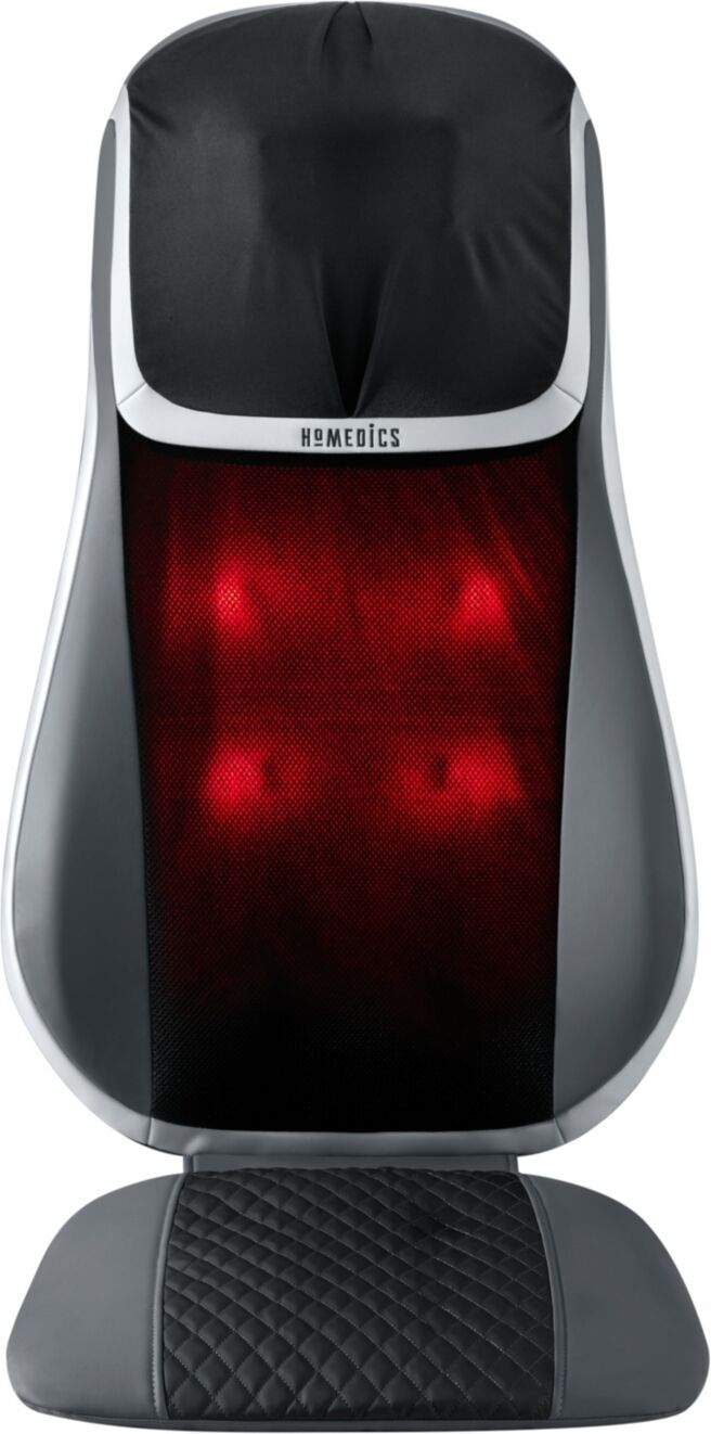 HoMedics Shiatsu 3D TruTouch Massage Cushion with Heat - Black/grey