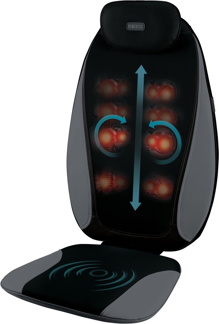 HoMedics Mcs-380H Shiatsu Plus Heated Massage Cushion - Black