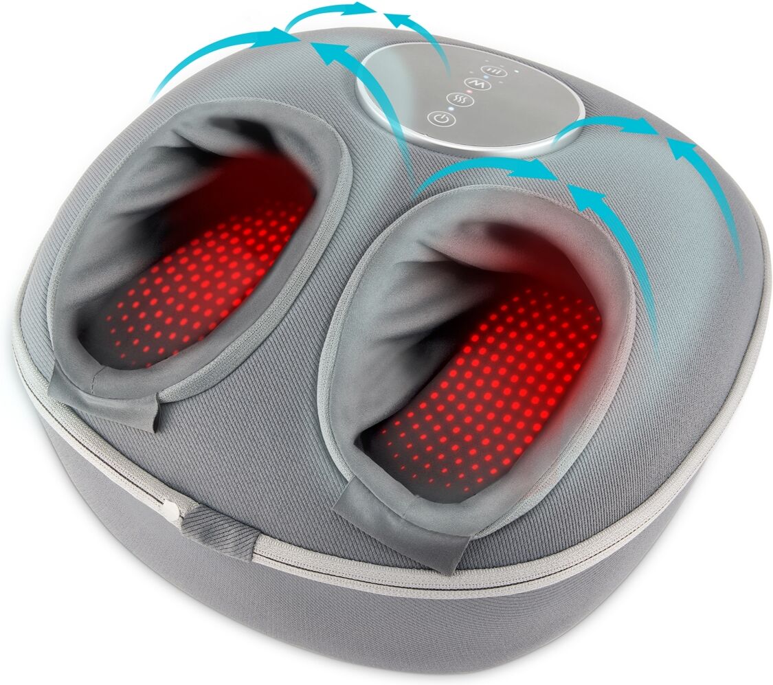 Homedics Shiatsu Air Deluxe Foot Massager with Heat - Gray