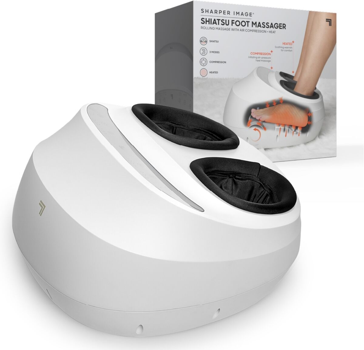 Sharper Image Shiatsu Foot Massager - White