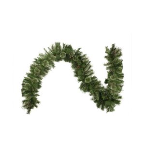 Northlight Pre-Lit Mixed Cashmere Pine Artificial Christmas Garland-Multi-Colour Lights - Green