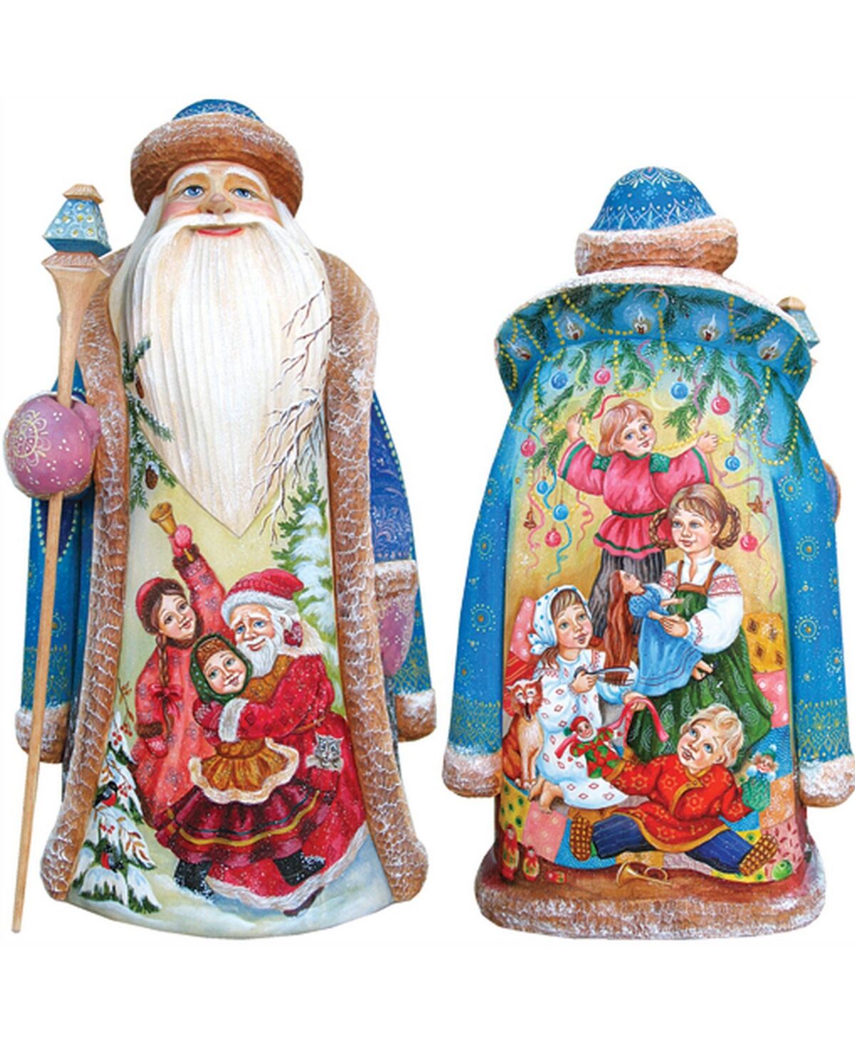 G.DeBrekht Woodcarved Hand Painted Christmas Ready Figurine - Multi