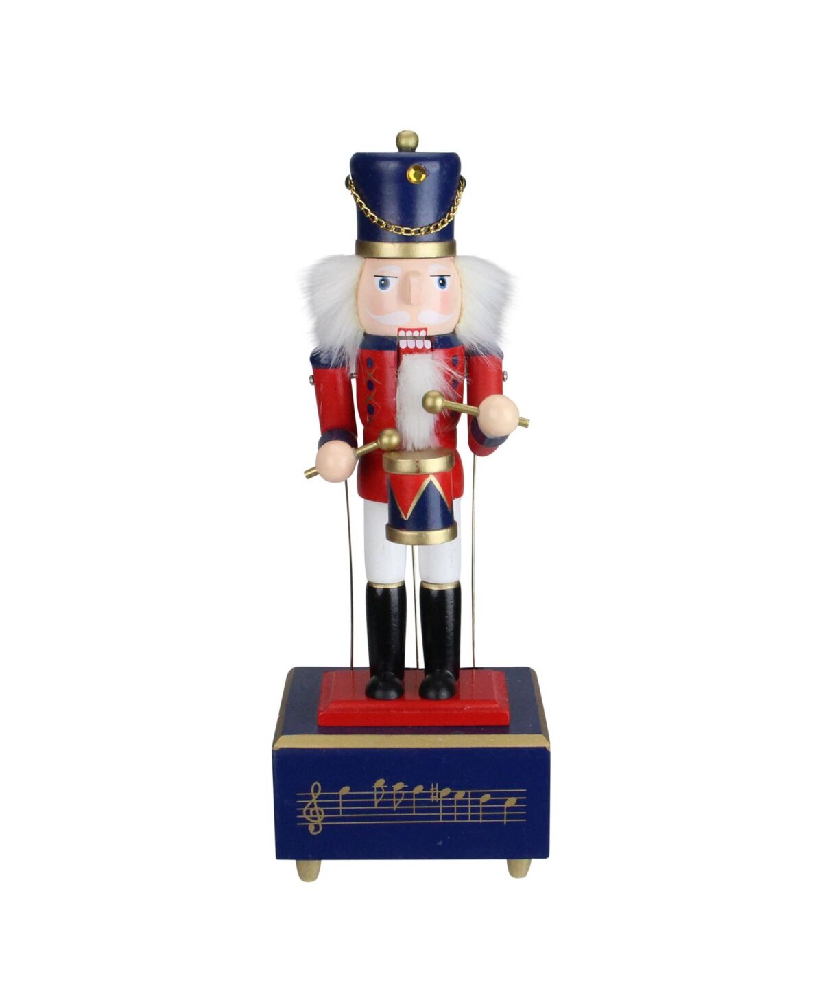 Northlight Animated and Musical Christmas Nutcracker Drummer - Red