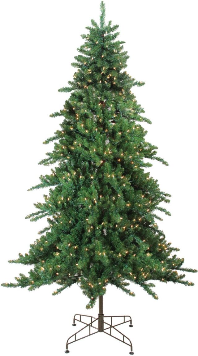 Northlight 7.5' Pre-Lit Eden Spruce Artificial Christmas Tree - Clear Lights - Green