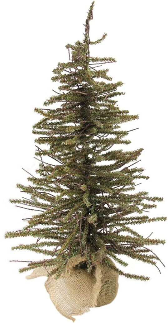 Northlight 2' Warsaw Twig Artificial Christmas Tree with Burlap Base - Unlit - Brown