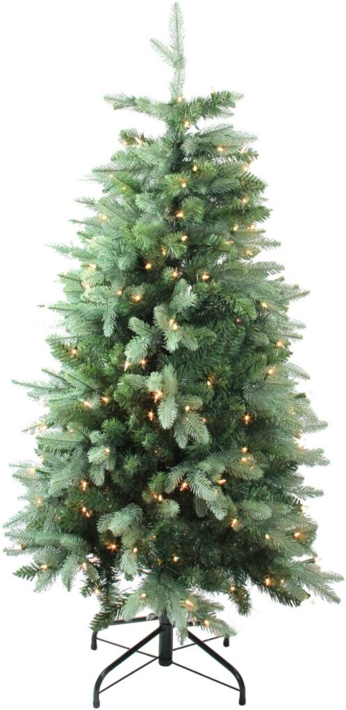 Northlight 4.7' Pre-Lit Slim Carolina Frasier Fir Artificial Christmas Tree - Clear Lights - Green