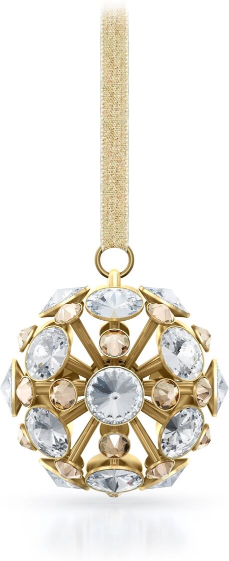 Swarovski Holiday Magic Ball Ornament, Small - Gold-Tone