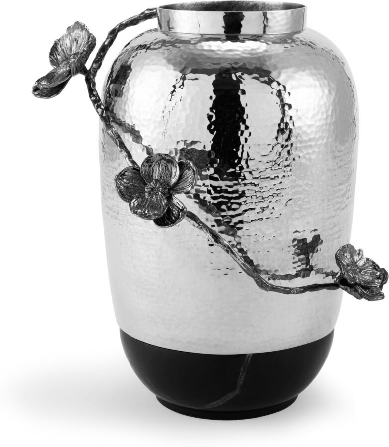 Michael Aram Black Orchid Medium Marble Vase - Stainless Steel