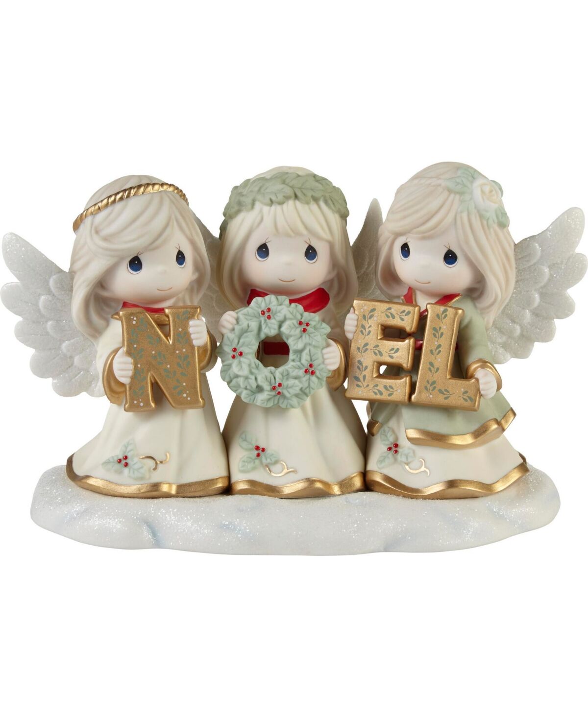 Precious Moments Joyeux Noel Limited Edition Bisque Porcelain Figurine - Multicolored
