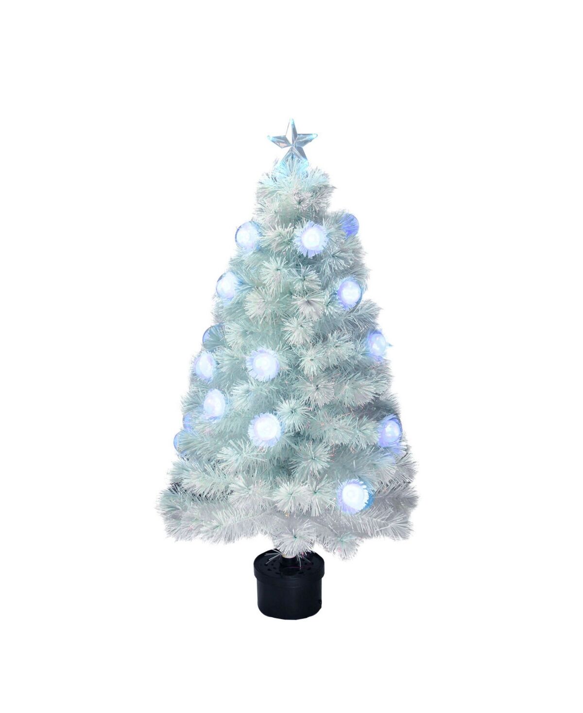 Northlight Pre-Lit Medium Iridescent Fibre Optic Artificial Christmas Tree-led Lights - White