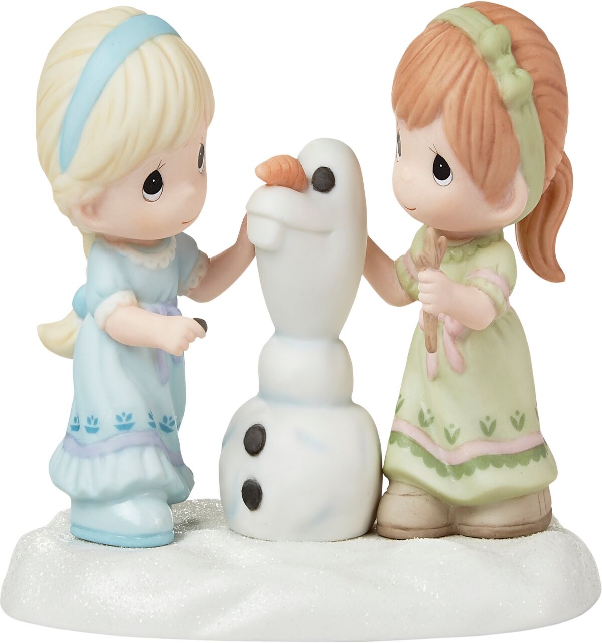 Precious Moments 222025 Disney Showcase Frozen Building A Snowman Is Better With You Disney Frozen Bisque Porcelain Figurine - Multicolored