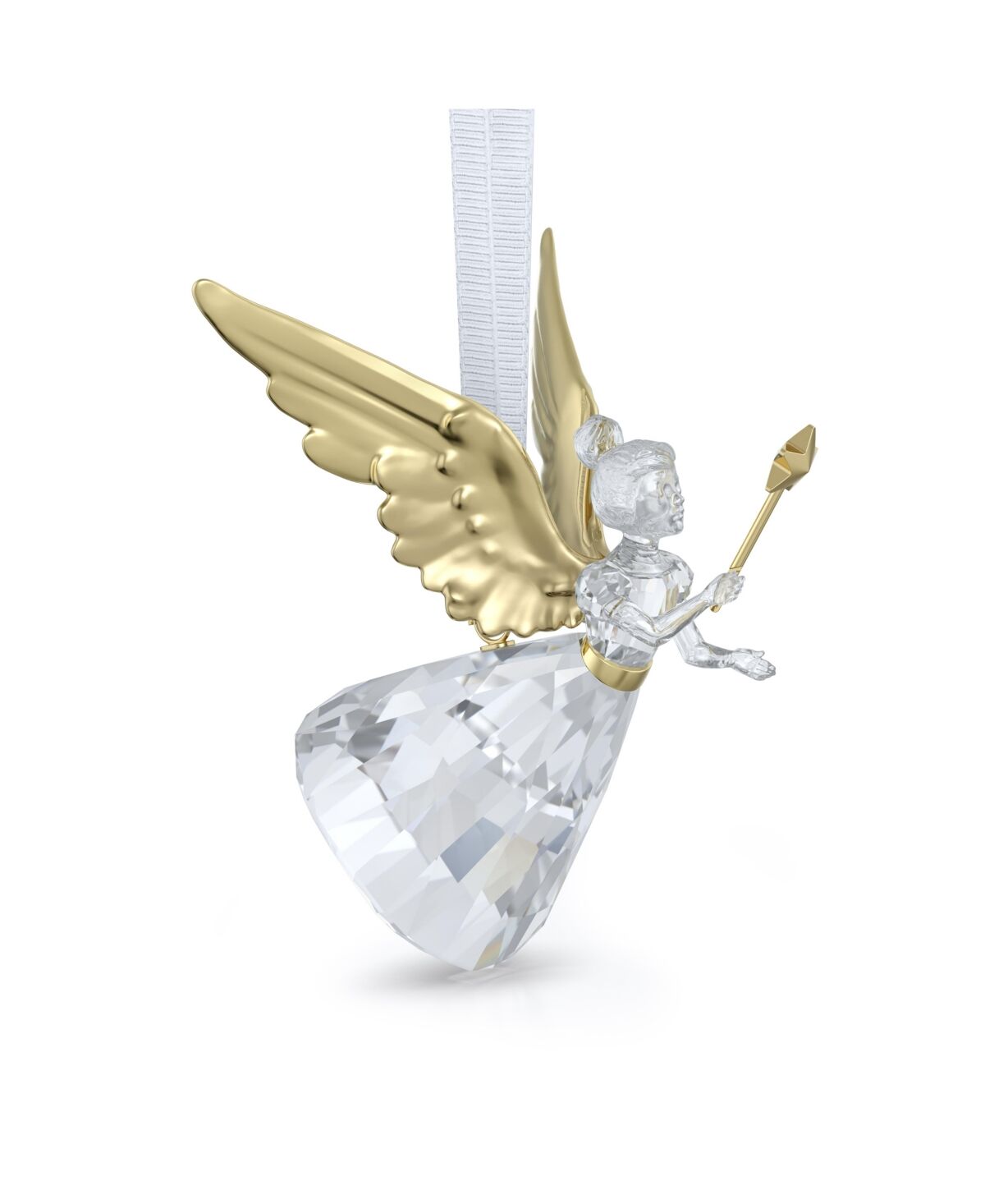 Swarovski Holiday Magic Angel Ornament - Clear, Gold