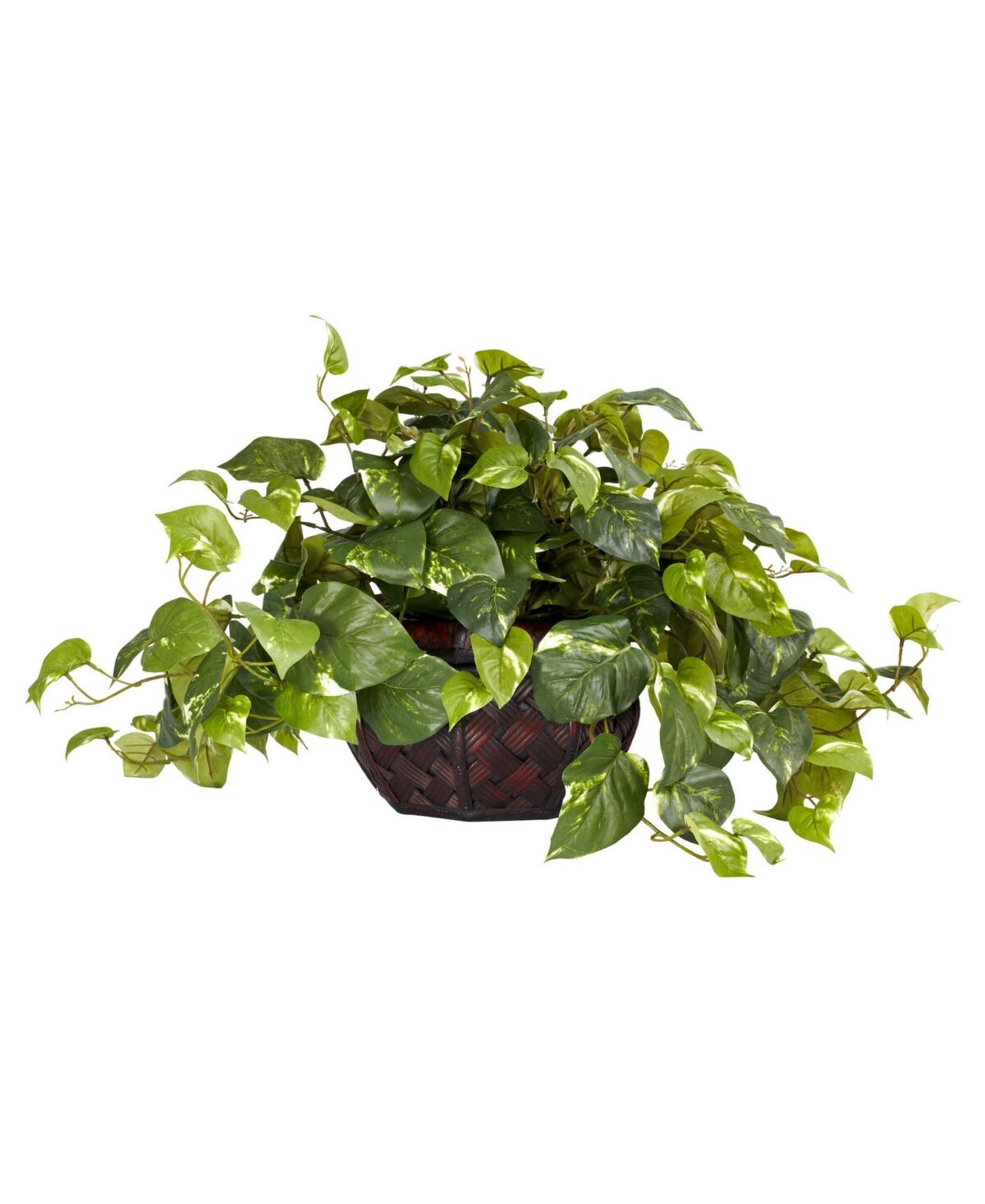 Nearly Natural Pothos Artificial Plant in Decorative Vase - Green