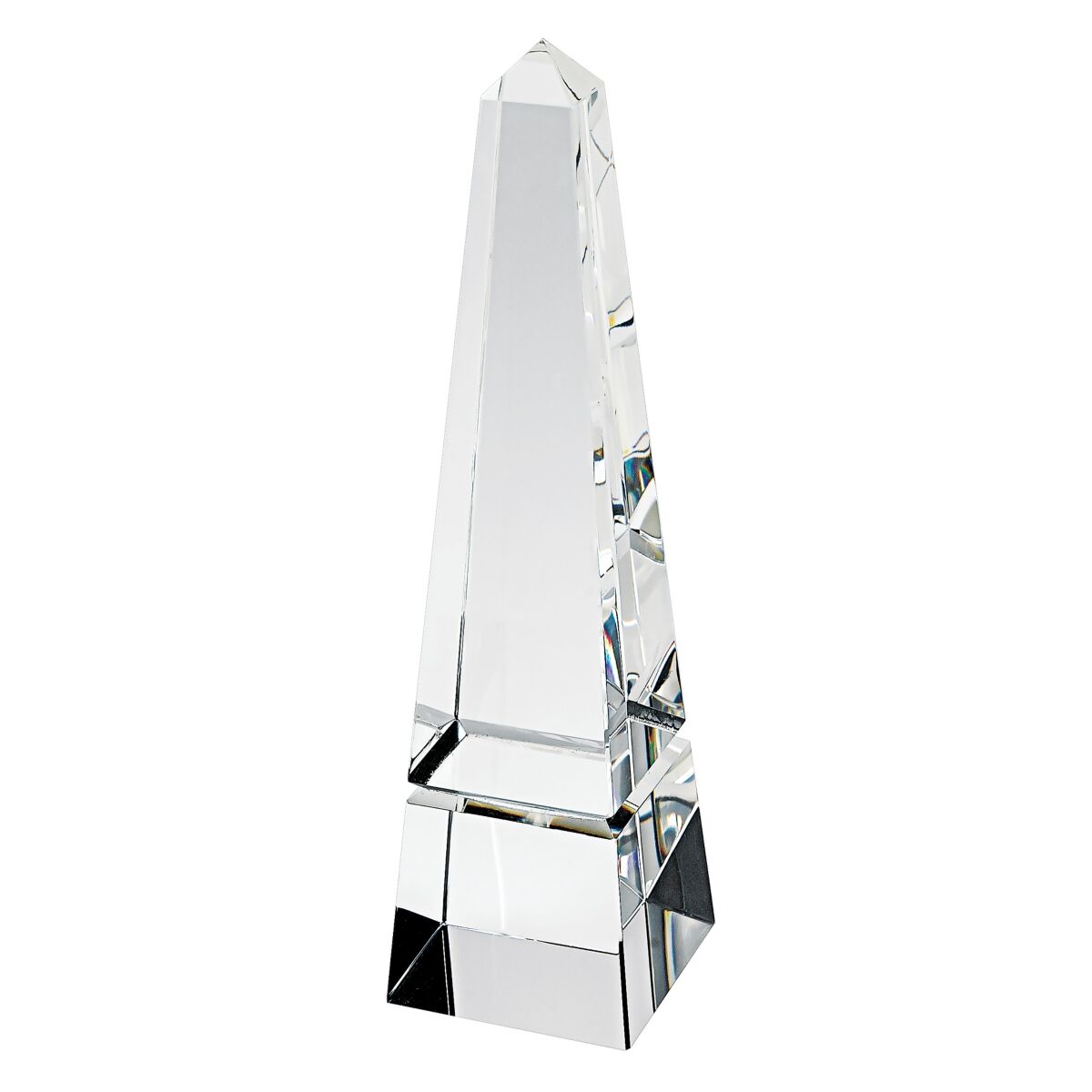 Badash Crystal Crystal Obelisk Art Glass Sculpture - Clear