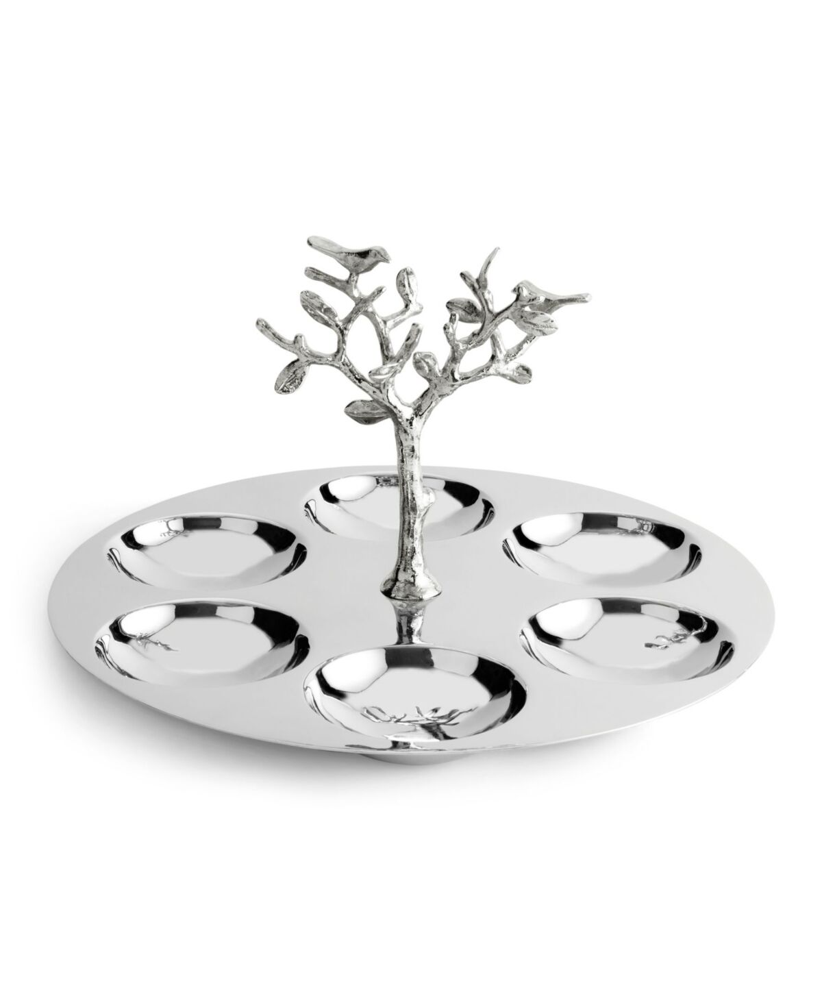 Michael Aram Tree of Life Seder Plate - Silver- Tone