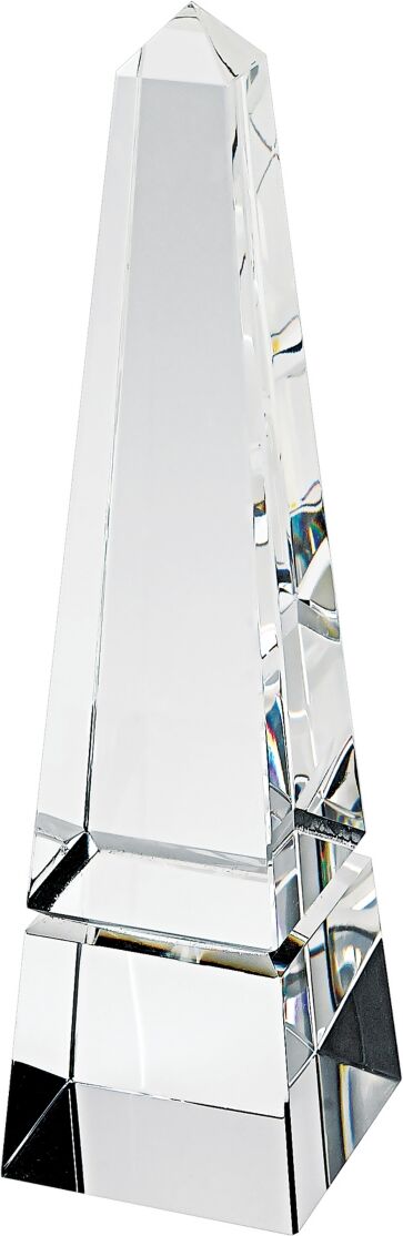 Badash Crystal Crystal Obelisk Art Glass Sculpture - Clear