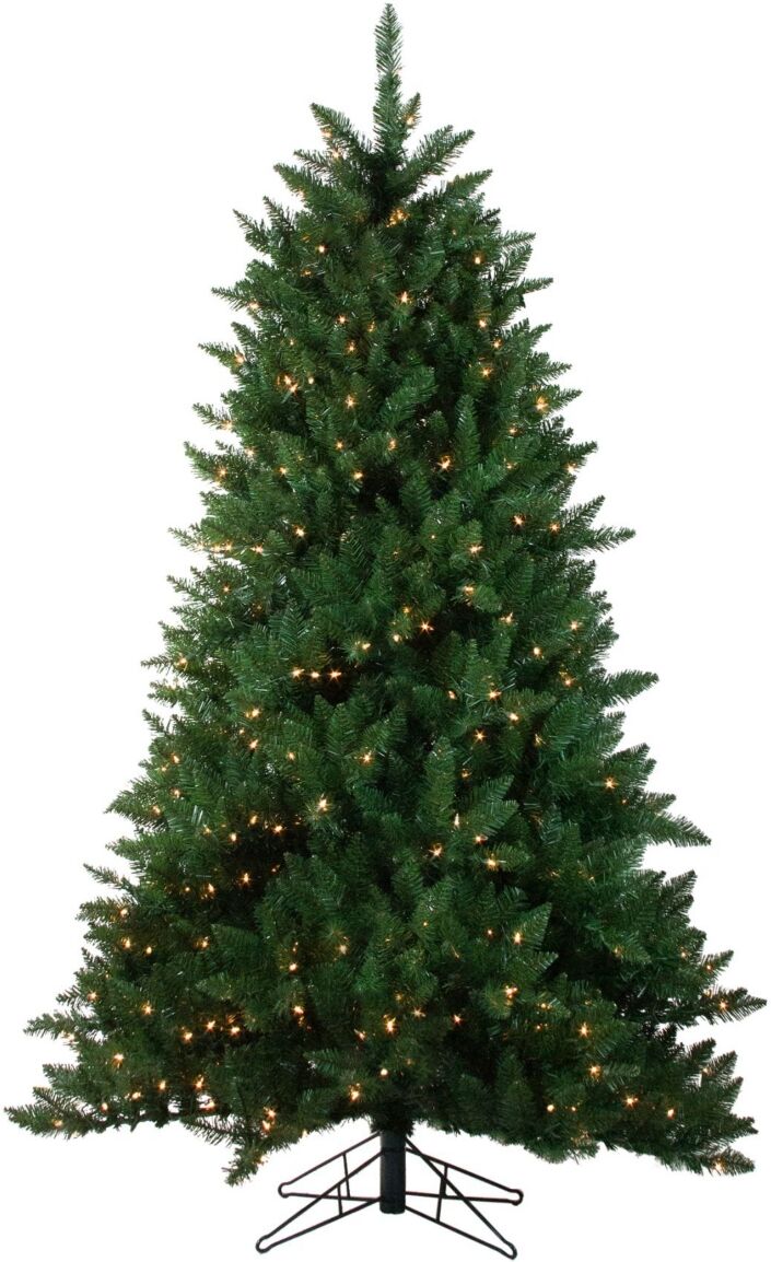 Northlight 6.5' Pre-Lit Montana Pine Artificial Christmas Tree - Clear Lights - Green