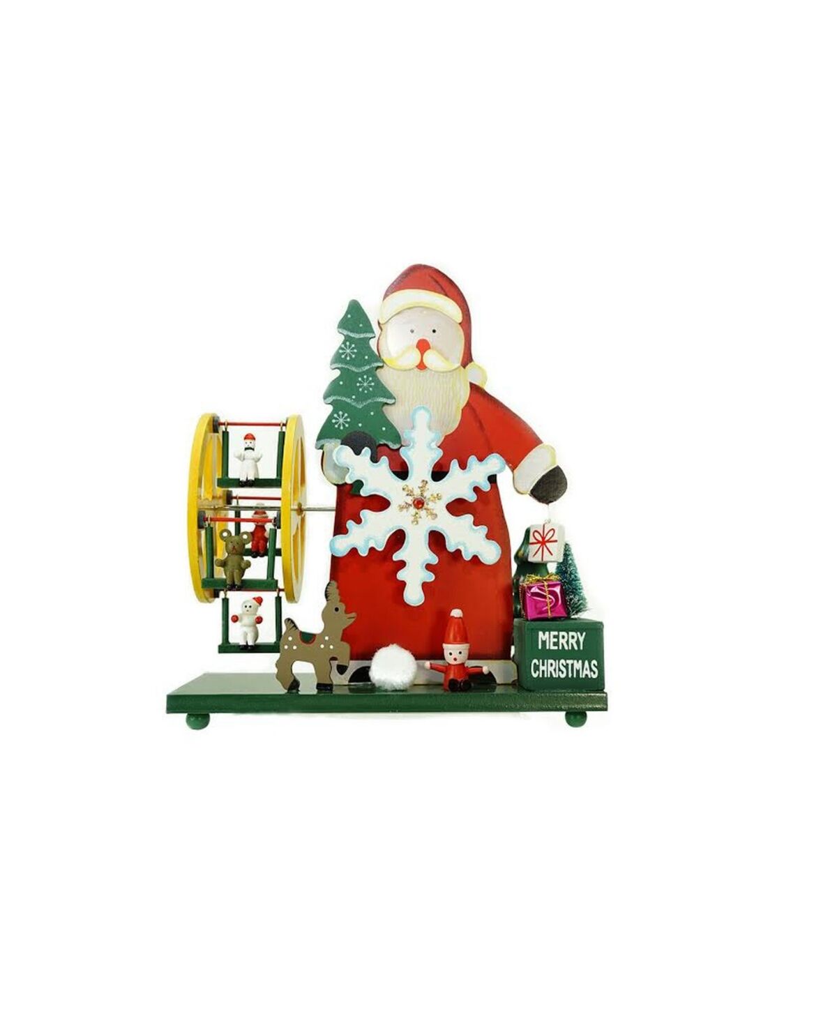 Northlight Santa Claus Wonderland Christmas Musical Table top Decor - Red