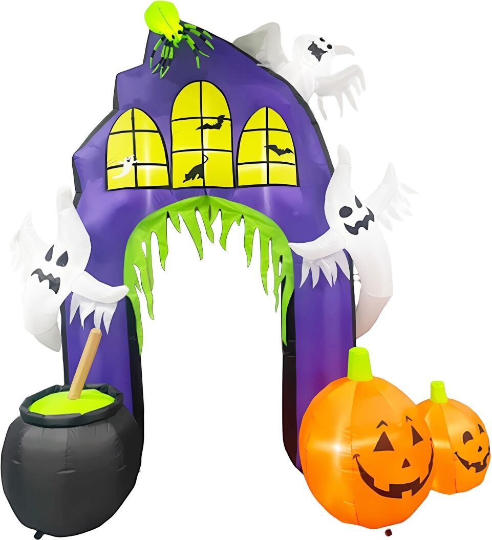 Seasonal Haunted House 8' Arch Inflatable - Multi