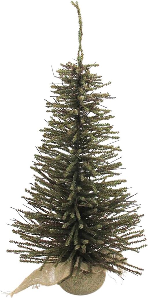 Northlight 4' Warsaw Twig Artificial Christmas Tree in Burlap Base - Unlit - Brown