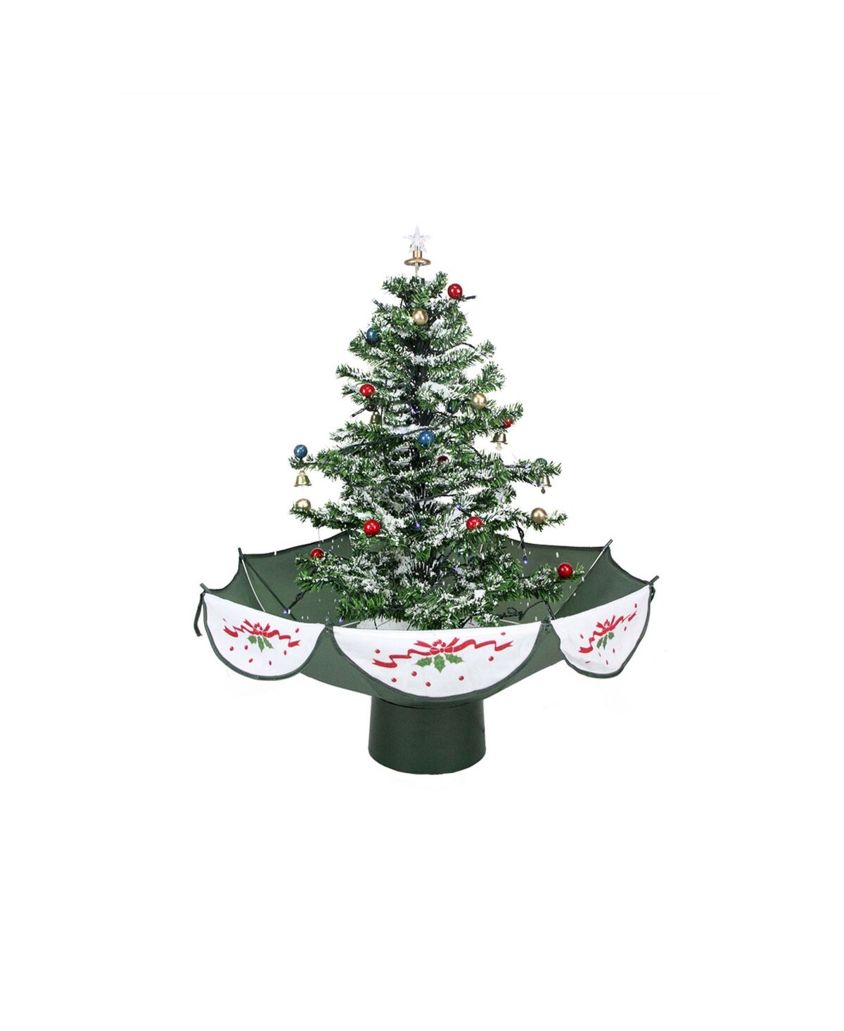 Northlight Pre-Lit Musical Snowing Artificial Christmas Tree - Green