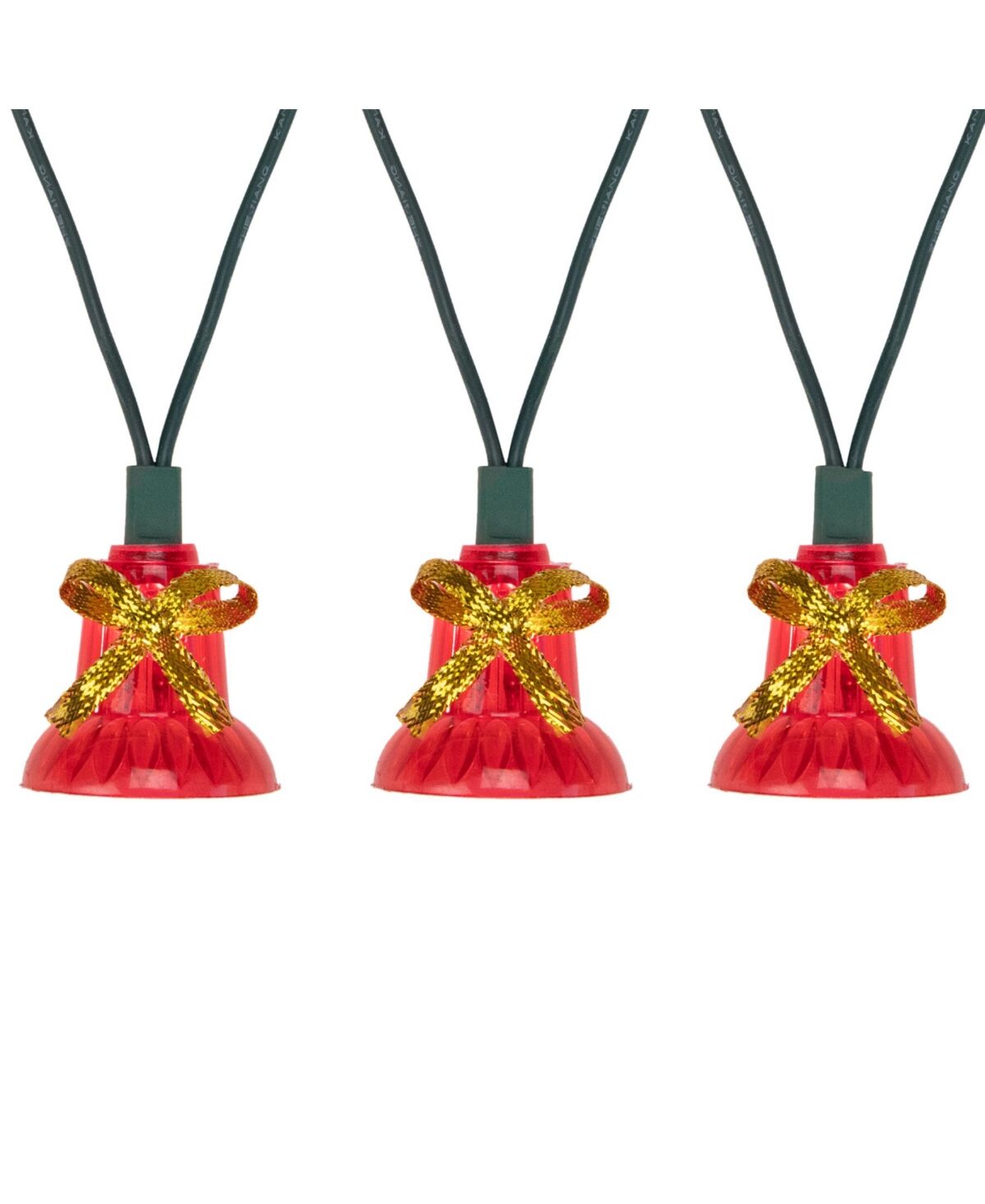 Northlight Bells with Musical Christmas Light - Red