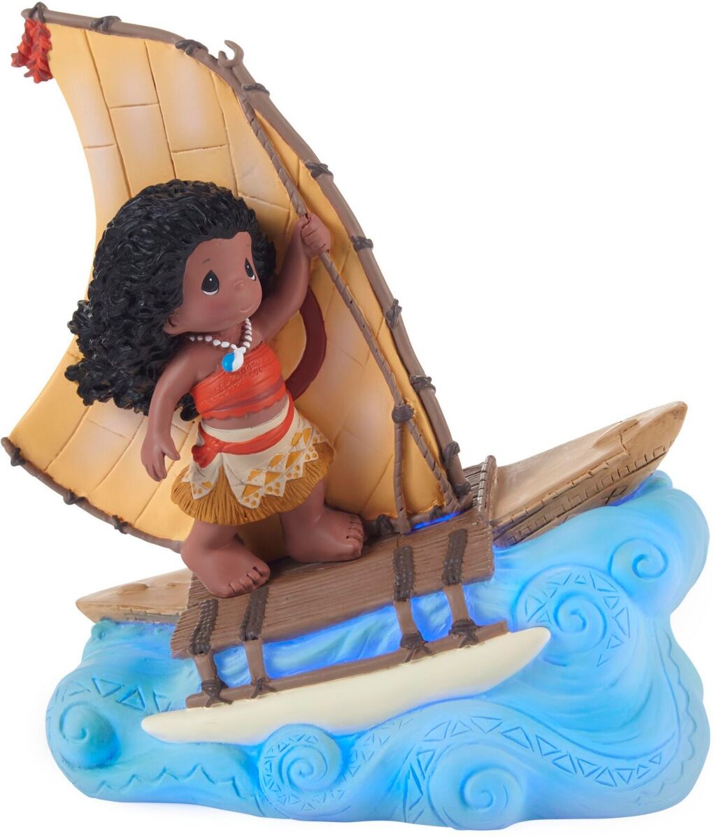 Precious Moments Find Your Strength Beneath The Surface Disney Moana Led Resin Figurine - Multicolored