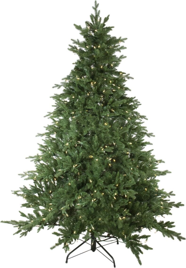 Northlight 7.5' Pre-Lit Led Minnesota Balsam Fir Artificial Christmas Tree - Warm White Lights - Green