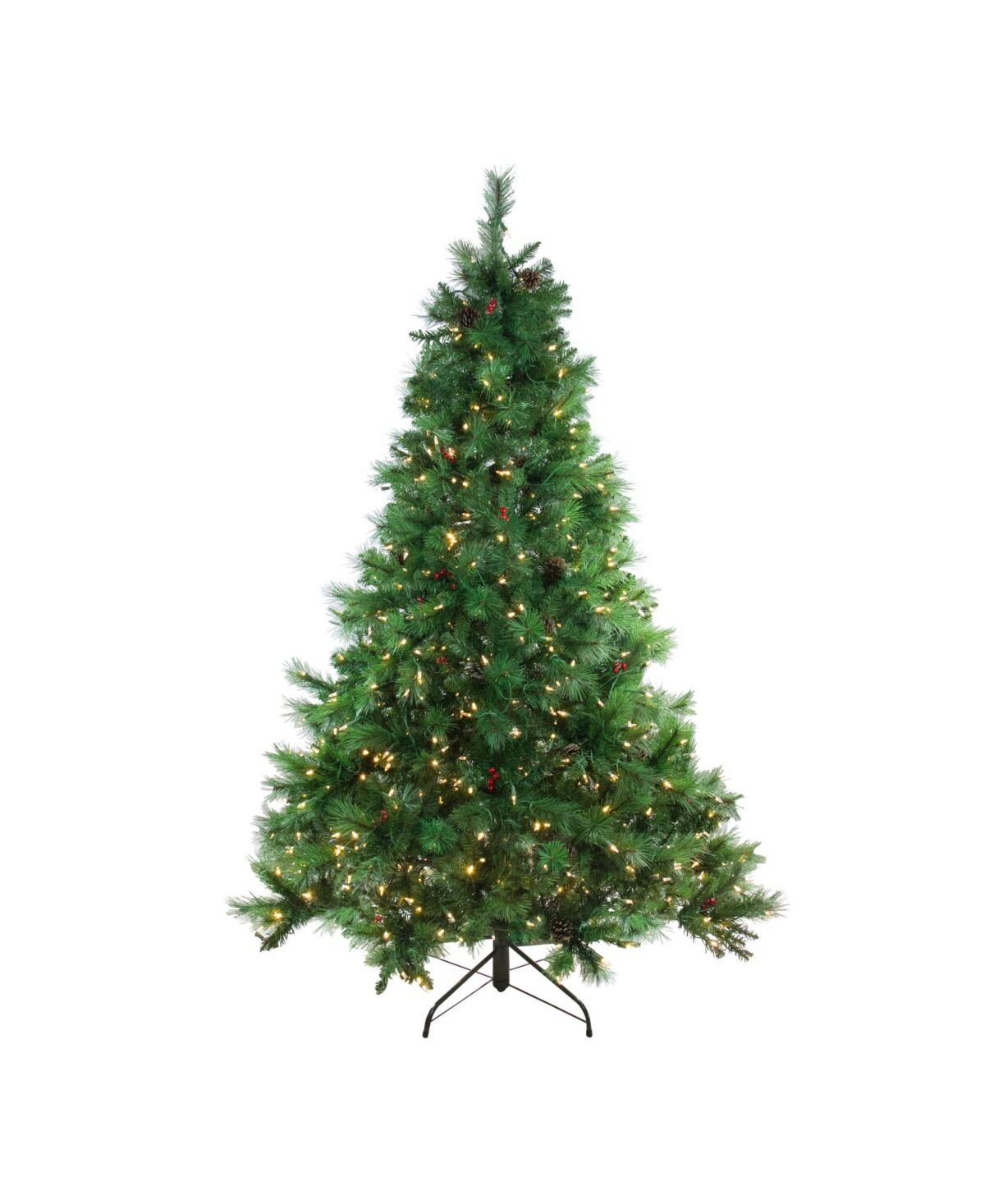 Northlight 7.5' Pre-Lit Led Instant-Connect Denali Mixed Pine Artificial Christmas Tree - Dual Lights - Green