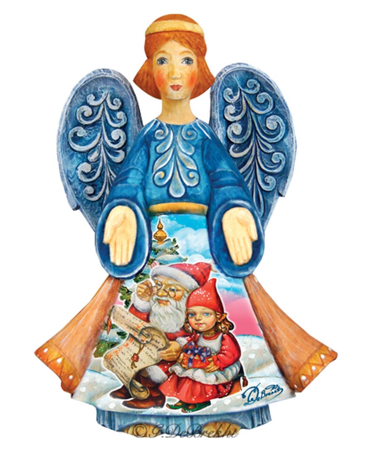 G.DeBrekht Christmas Angel Figurine - Multi