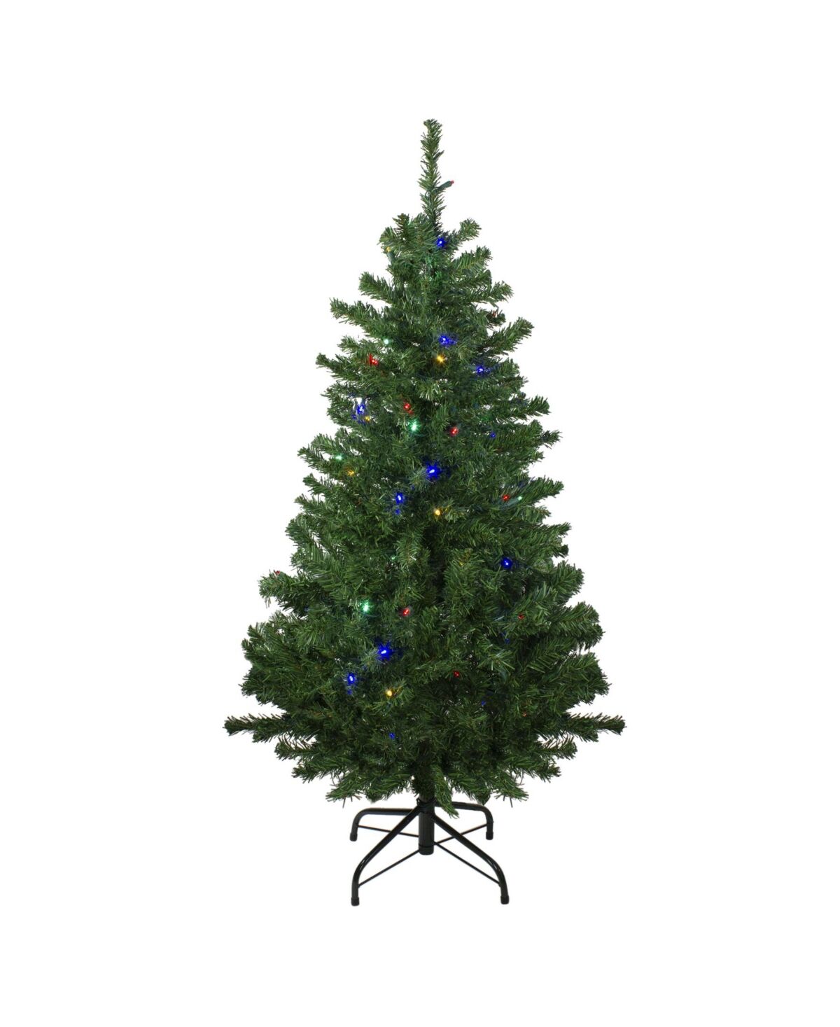 Northlight Pre-Lit Mixed Classic Pine Medium Artificial Christmas Tree-Multi Led Lights - Green