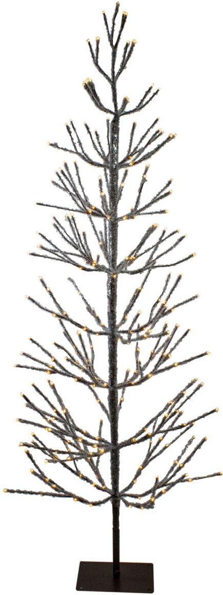 Northlight Pre-Lit Led Artificial Christmas Tree with Icicle Lights - Brown