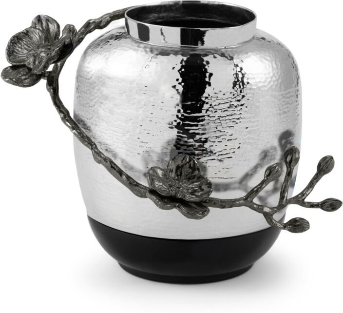 Michael Aram Black Orchid Small Marble Vase - Stainless Steel