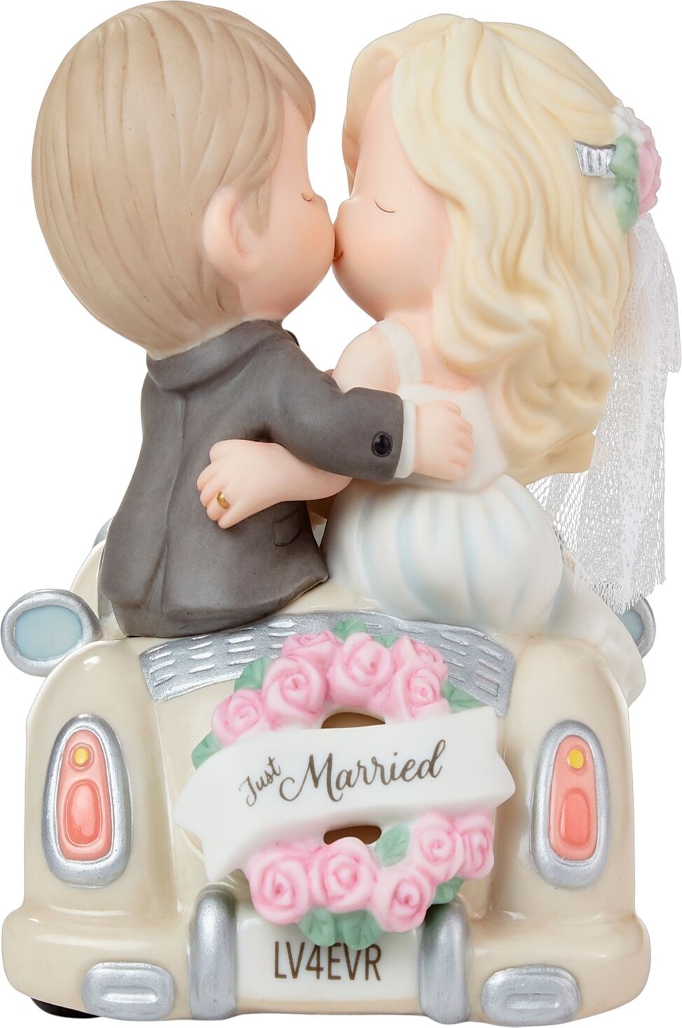 Precious Moments 222011 On The Road To Forever Bisque Porcelain and Fabric Figurine - Multicolored