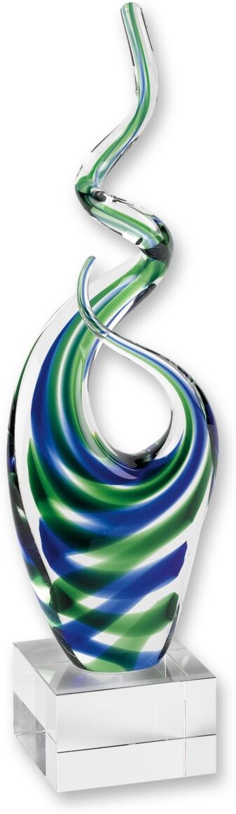 Badash Crystal Ocean Art Glass Sculpture - Multi