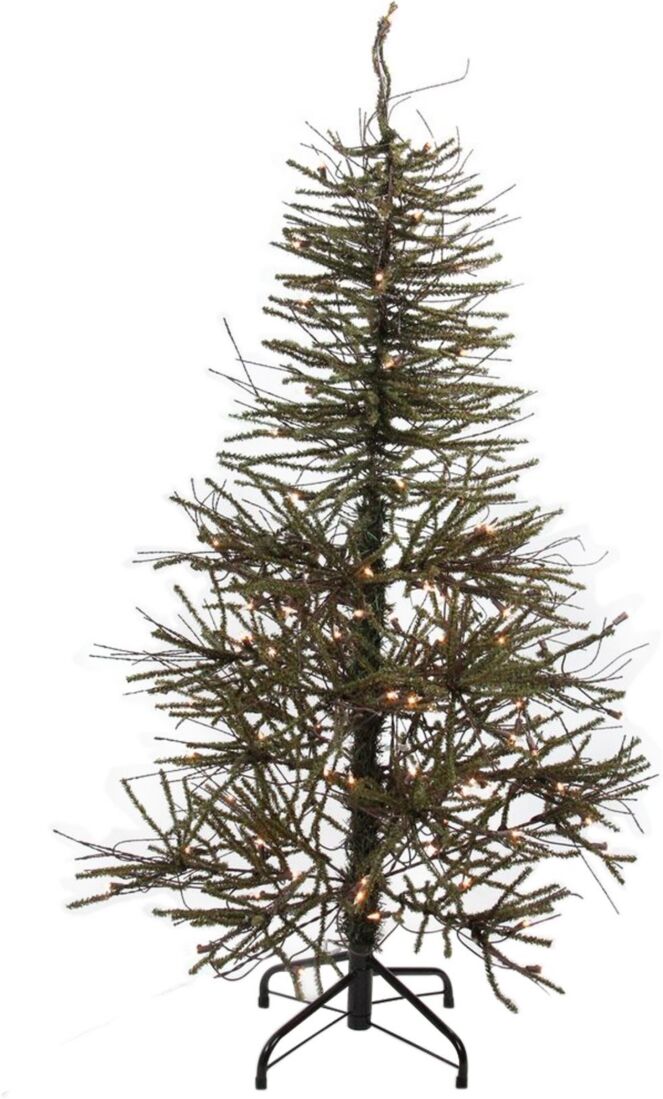 Northlight 4' Warsaw Twig Artificial Christmas Tree - Clear Lights - Brown