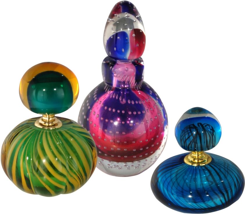 Dale Tiffany 3pc set Apollo Perfume Bottle - Multi