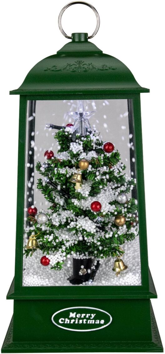 Northlight Led Lighted Snowing Musical Christmas Tree Lantern, 13.5