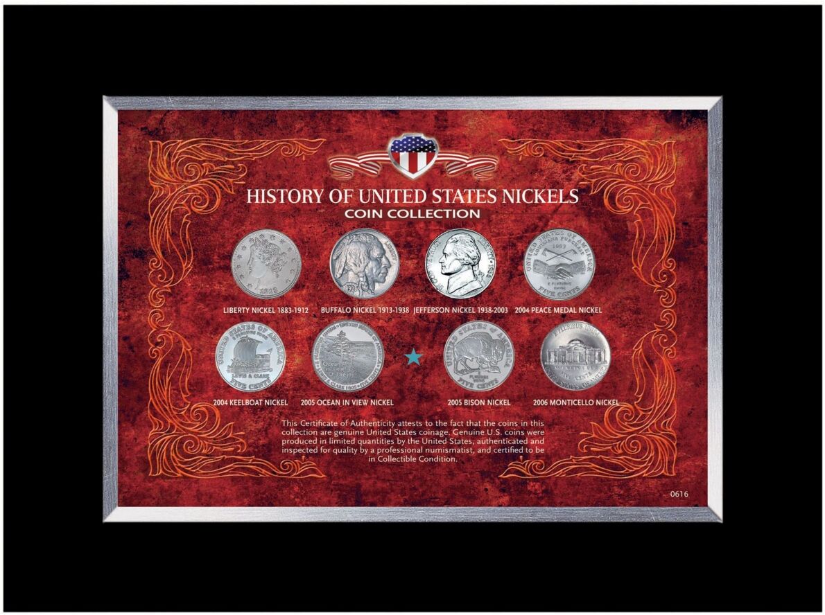 American Coin Treasures History of United States Nickels Coin Collection - Multi