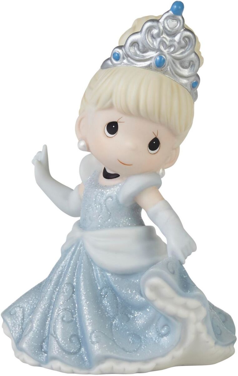 Precious Moments Happily Ever After Disney Cinderella Bisque Porcelain Figurine - Multicolored