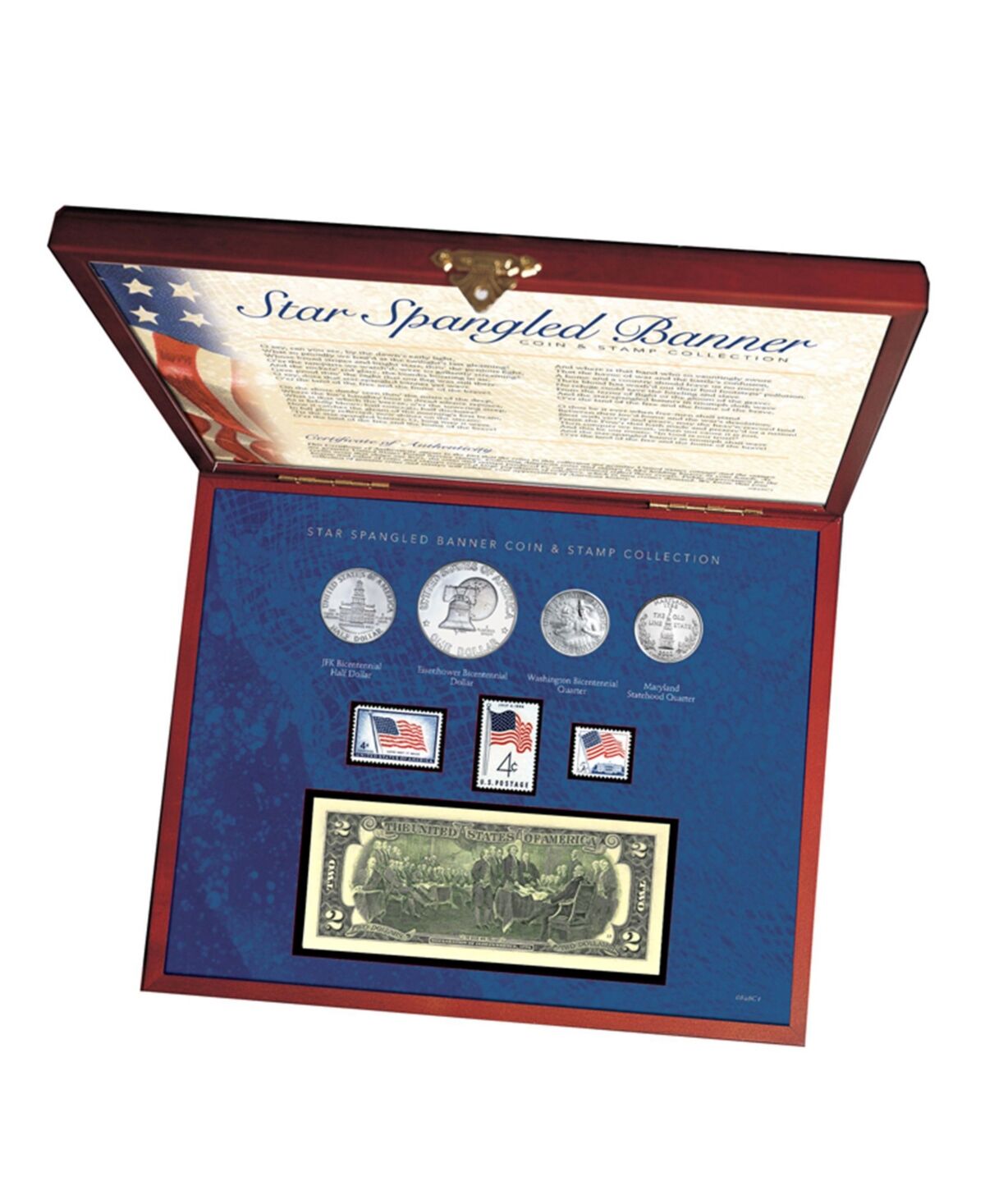 American Coin Treasures Star Spangled Coin and Stamp Box Set - Multi