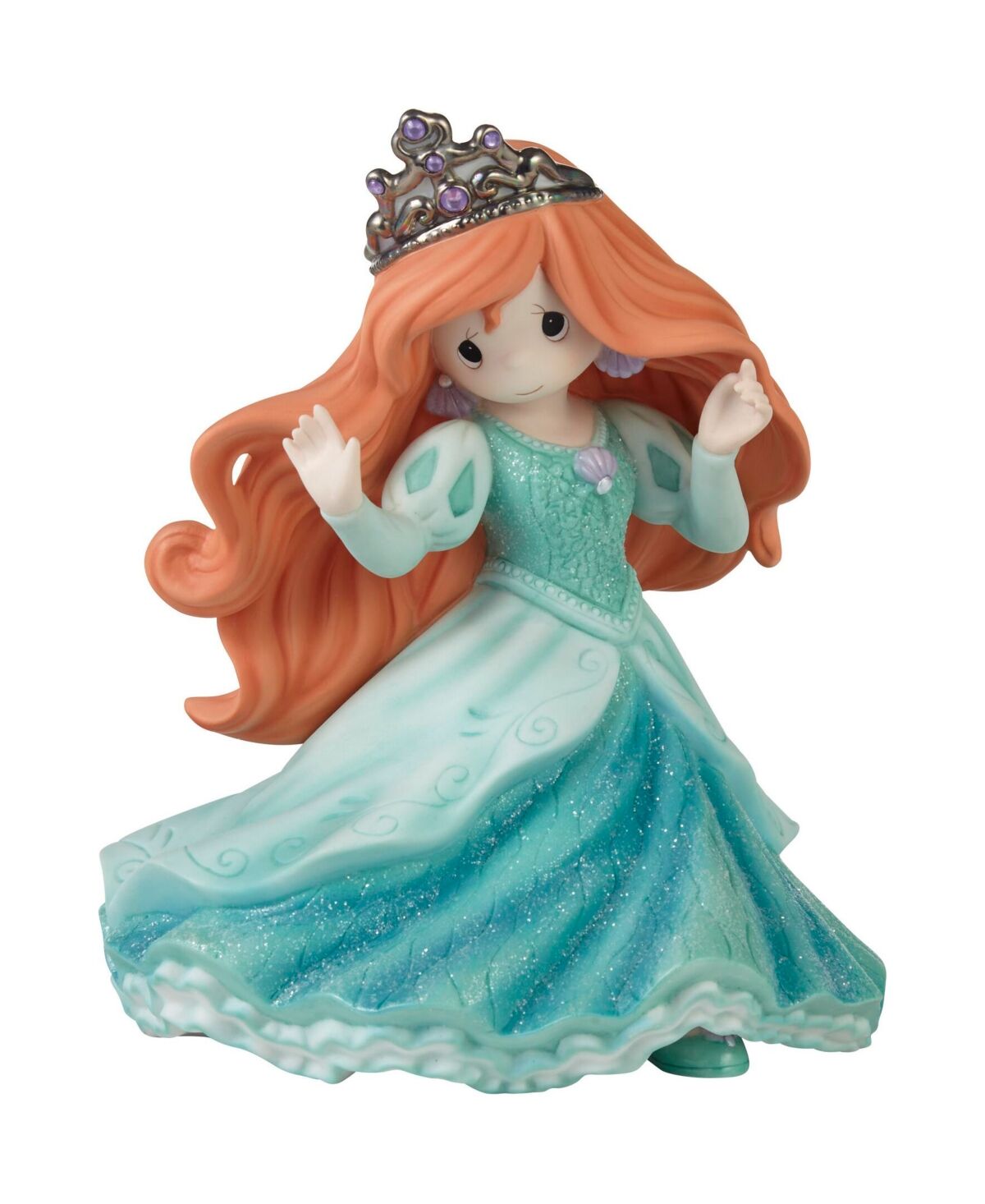 Precious Moments 100th Anniversary Celebration Disney 100 Ariel Bisque Porcelain Limited Edition Figurine - Multicolored